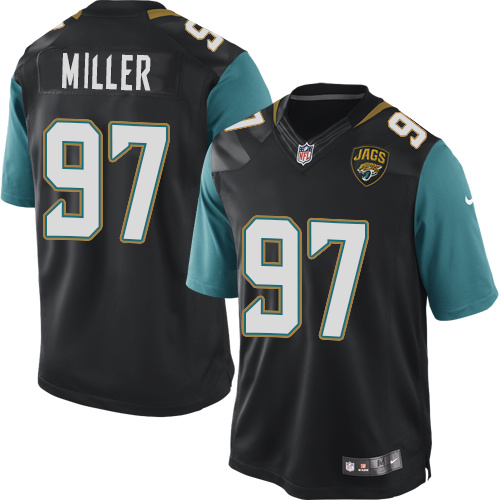 Men's Limited Roy Miller Nike Jersey Black Alternate - #97 NFL Jacksonville Jaguars